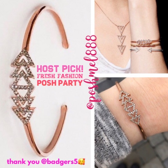 Stella & Dot Jewelry - Stella & Dot Delicate Pavé Triangle Cuff Bracelet